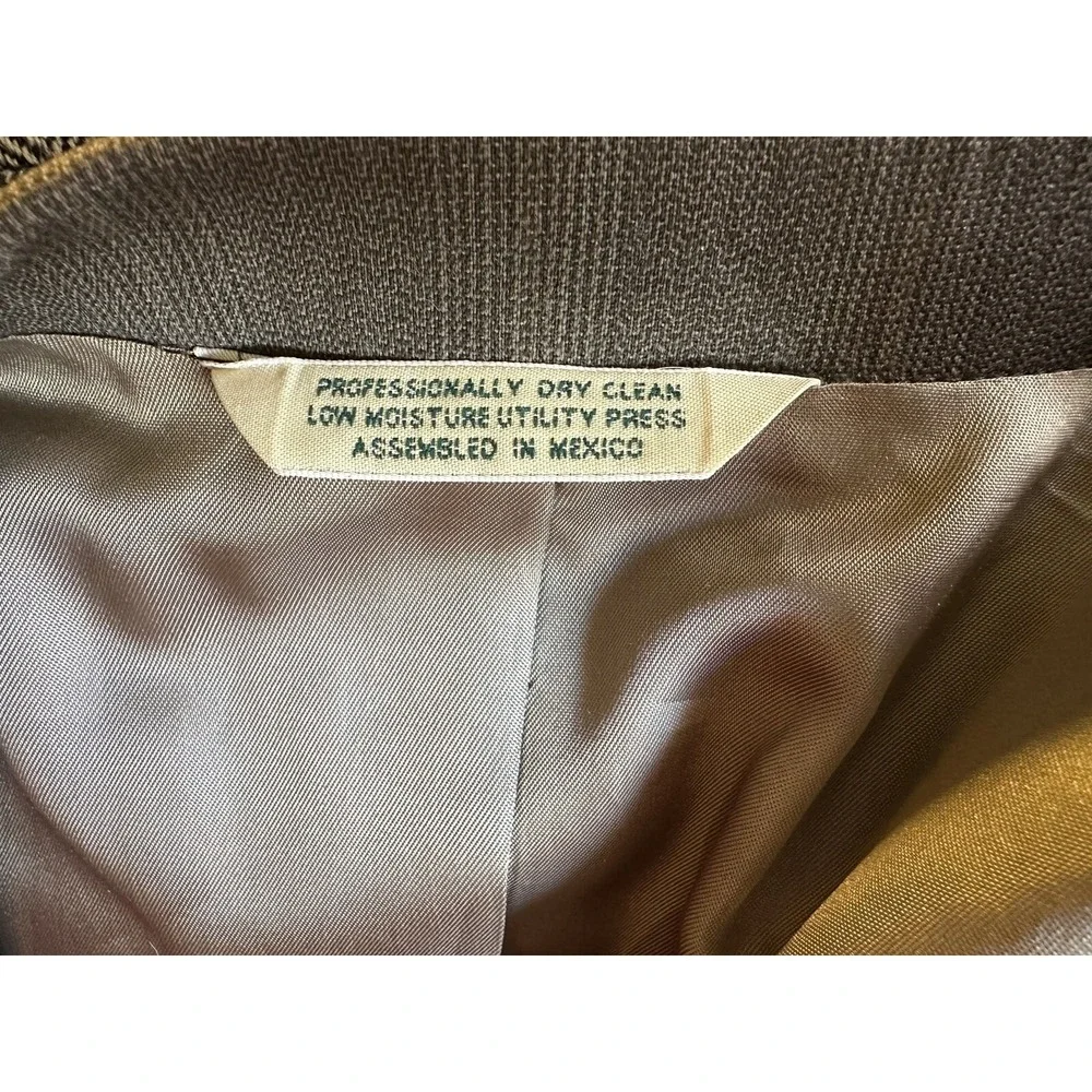 EVAN PICONE International  Men's Brown Windowpane Wool Blazer‎ 40L